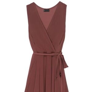 Bobeau Mauve Sleeveless Wrap-Style Dress – Women’s Size S
